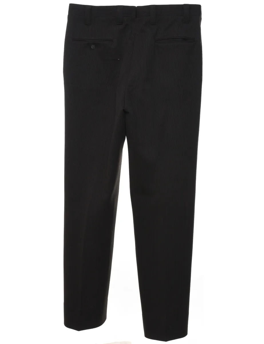 1970s Classic Black Trousers - W36 L32