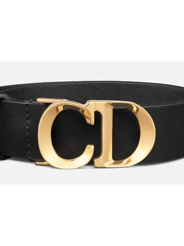 30mm Smooth Calfskin Belt Black