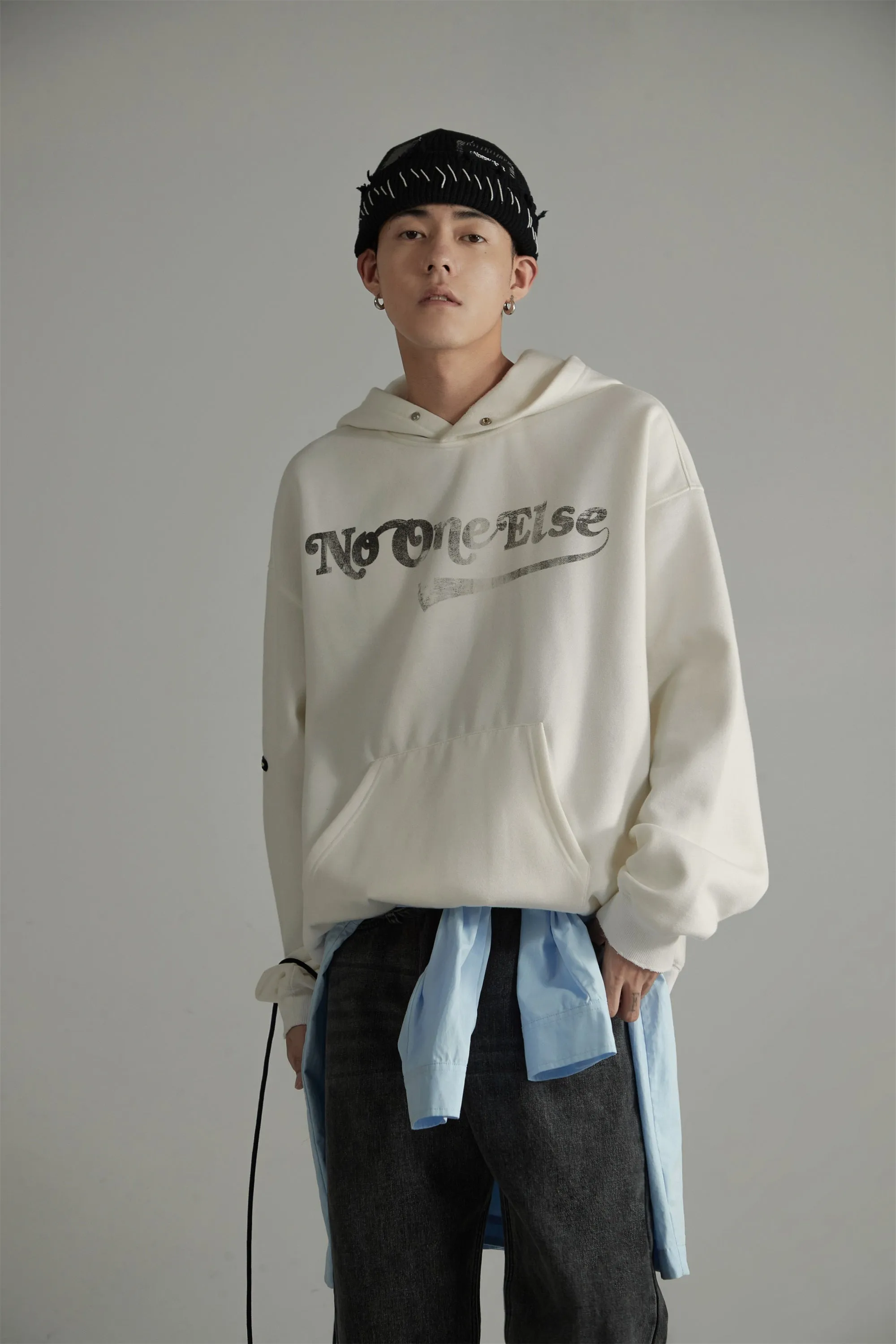 Basic Noe Print Hoodie