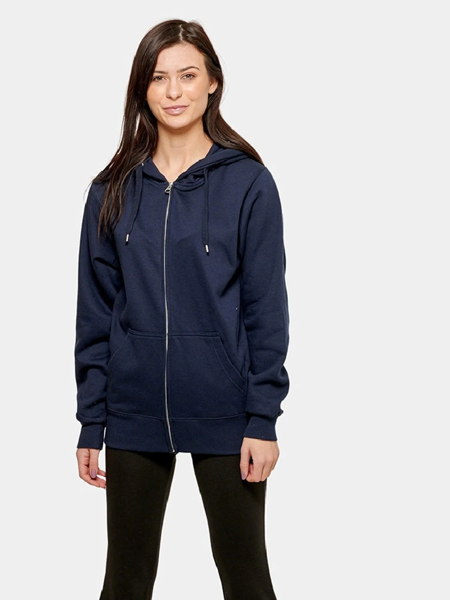 Basic zip hoodie - Dark Navy