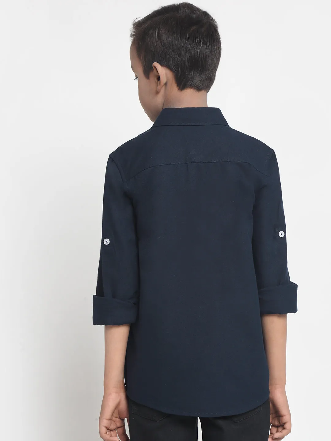 Boys Navy Blue Shirt