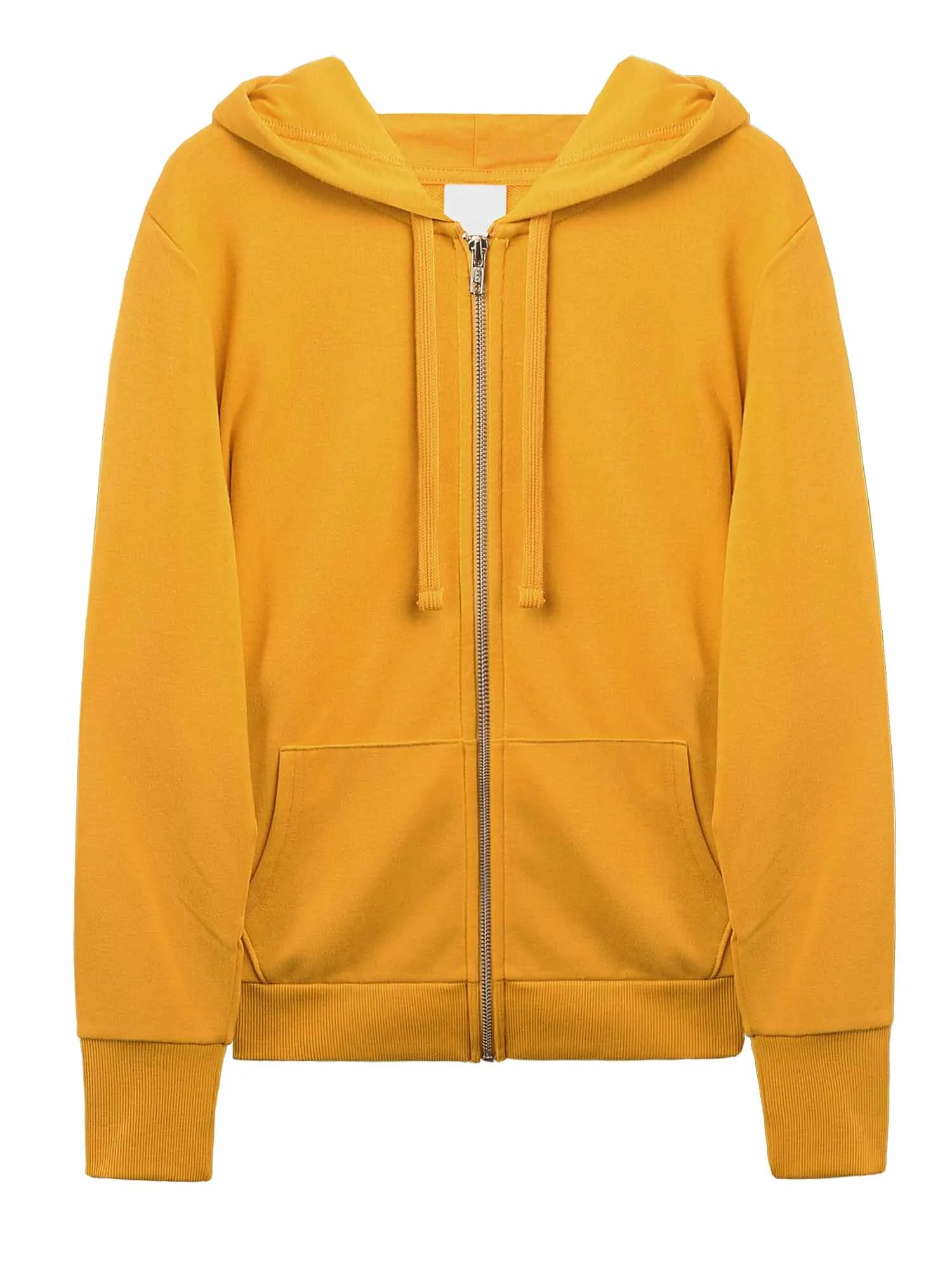 Causal Basic Simple Zip Up Hoodie Sweat Jacket