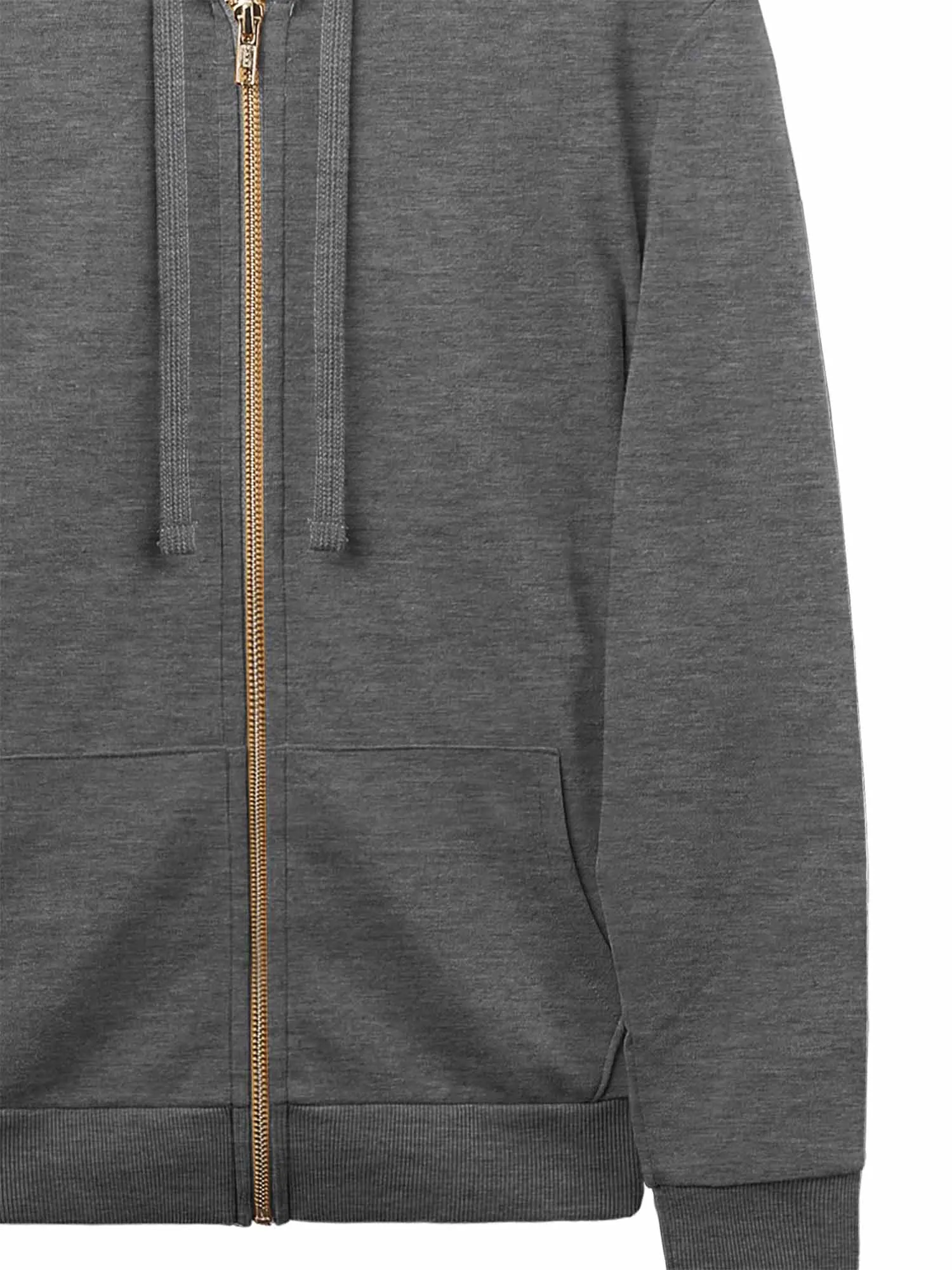 Causal Basic Simple Zip Up Hoodie Sweat Jacket