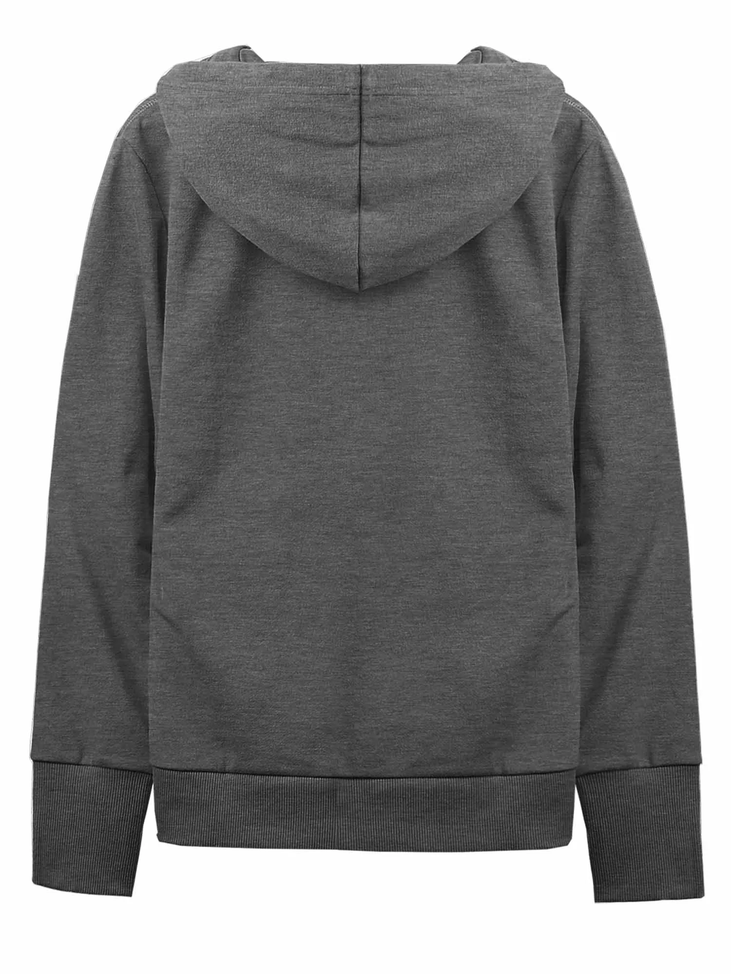 Causal Basic Simple Zip Up Hoodie Sweat Jacket