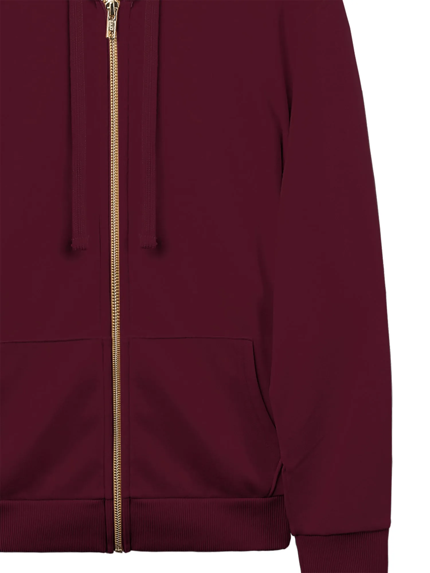 Causal Basic Simple Zip Up Hoodie Sweat Jacket