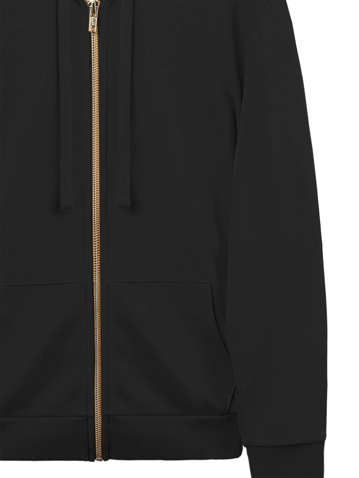 Causal Basic Simple Zip Up Hoodie Sweat Jacket