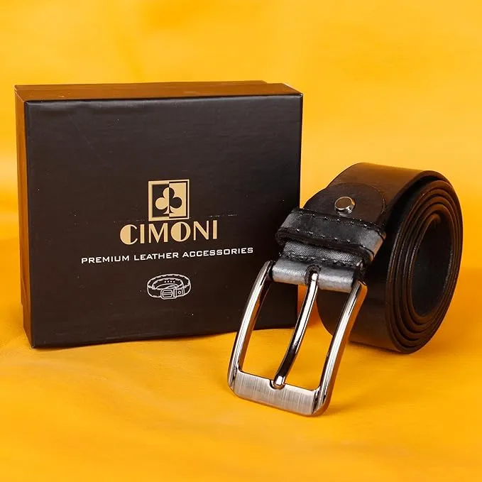 CIMONI® Premium Genuine Leather Belt for Men Jeans & Pants (Casual & Formal wear)