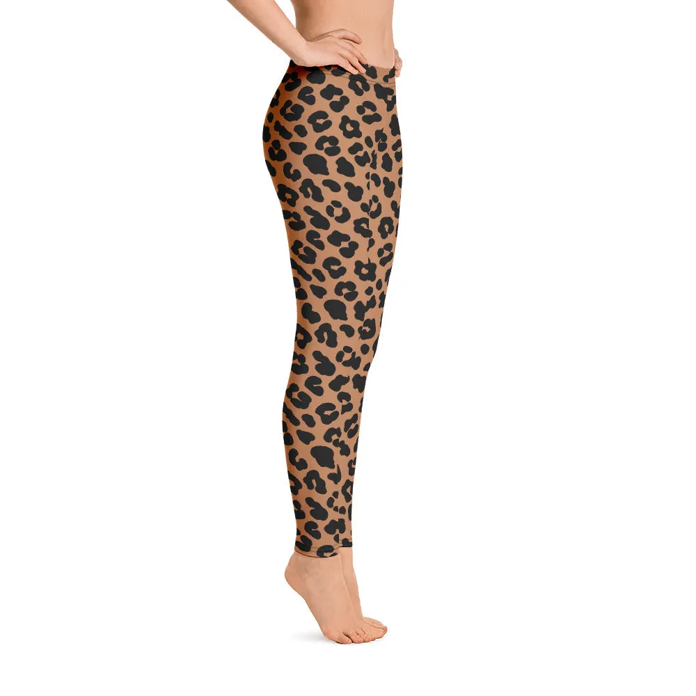 ELEVATED ESSENTIALS, SLIM AND SCULPT LEGGING LEOPARD