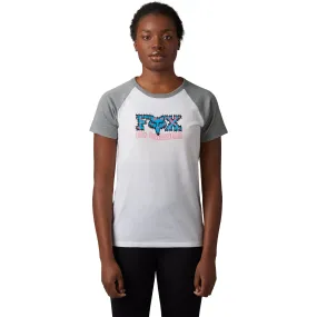 Fox Racing  Womens Barbed Wire II Raglan T-Shirt Tee Relaxed Fit Ultra-Soft White