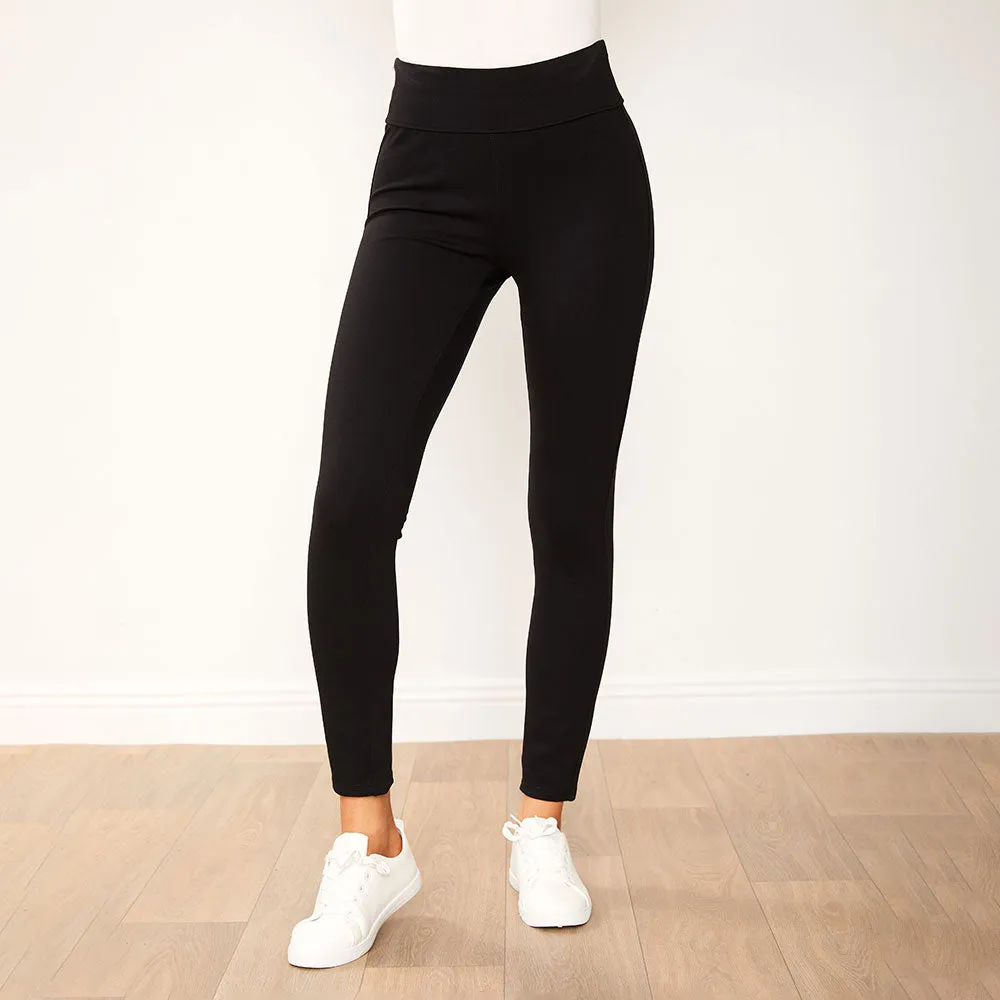 Holly Stretch Spandex Leggings (Black)