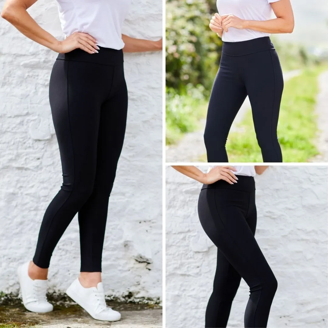 Holly Stretch Spandex Leggings (Black)