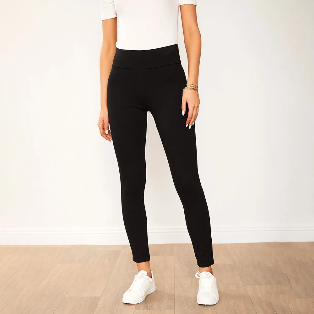 Holly Stretch Spandex Leggings (Black)