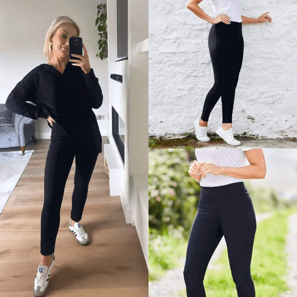 Holly Stretch Spandex Leggings (Black)