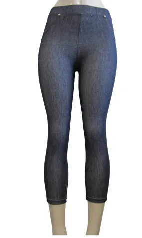 Leggings - Capri Denim Look  (FAB-11218)