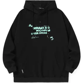 Letter Print Kangaroo Pocket Hoodies