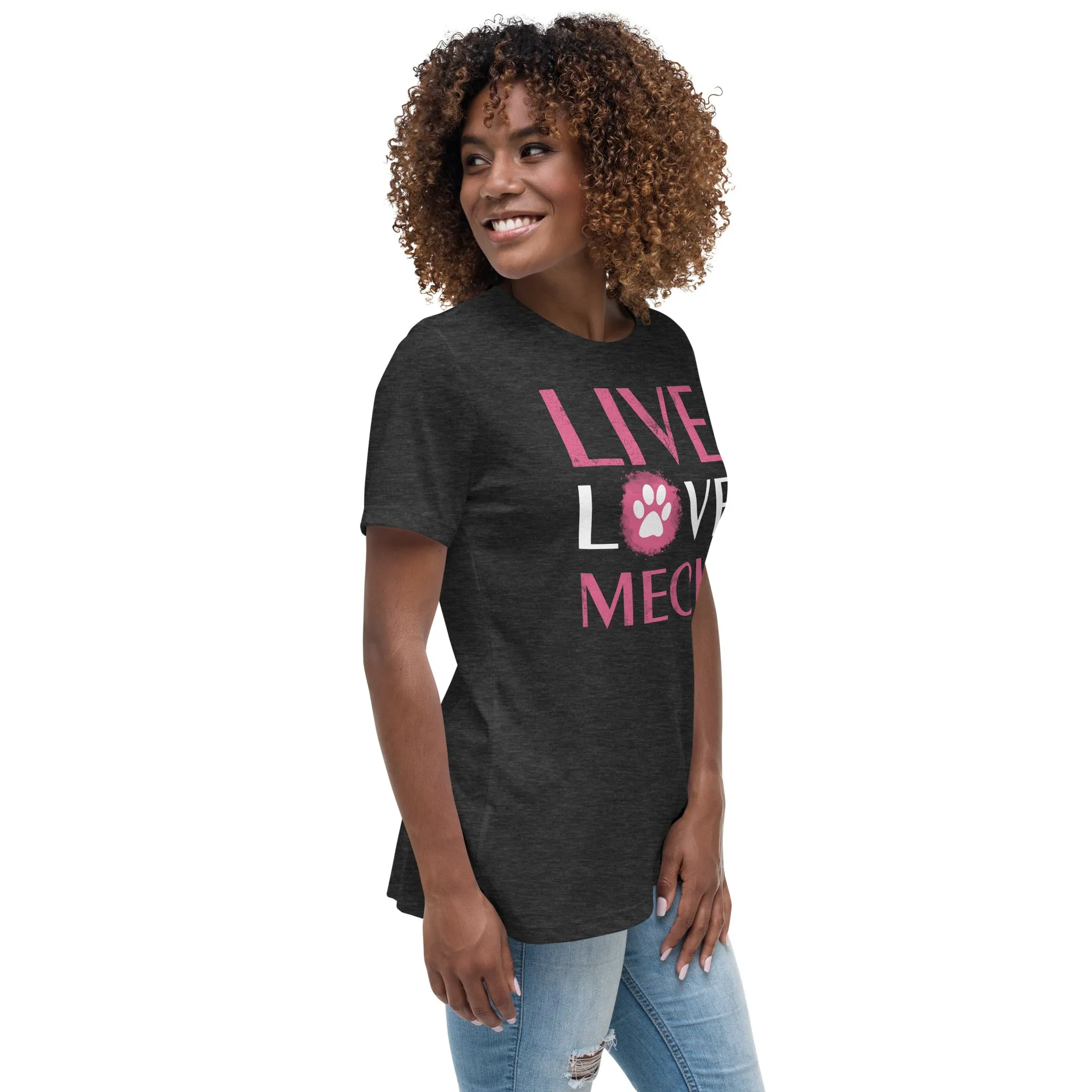 Live, Love, Meow Women's Relaxed T-Shirt