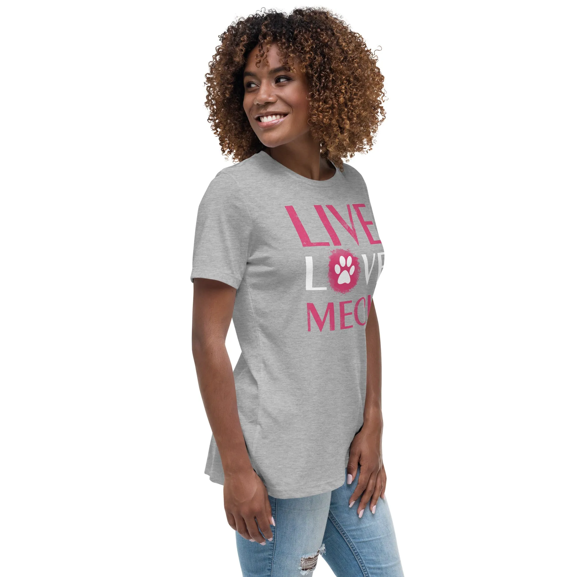 Live, Love, Meow Women's Relaxed T-Shirt