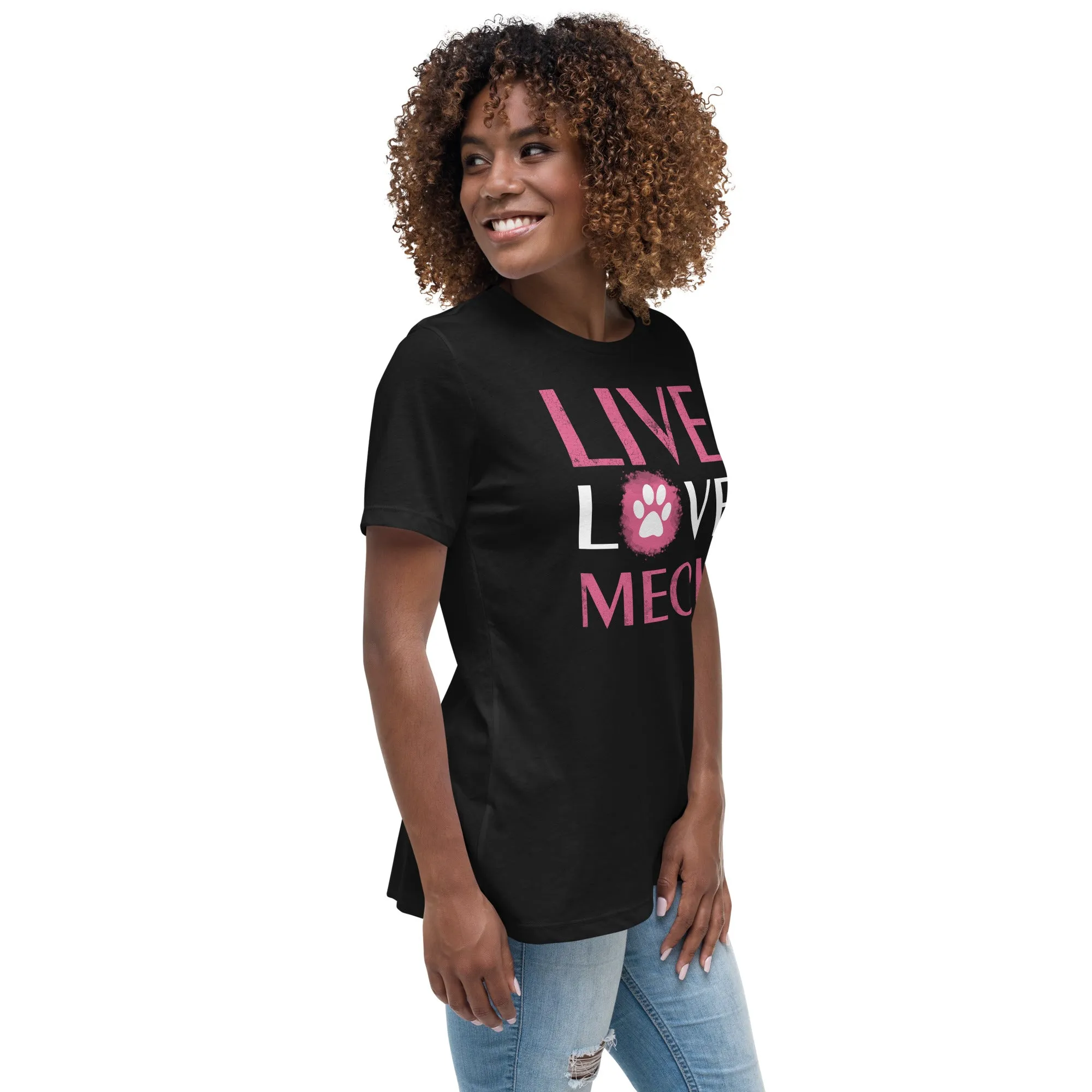 Live, Love, Meow Women's Relaxed T-Shirt