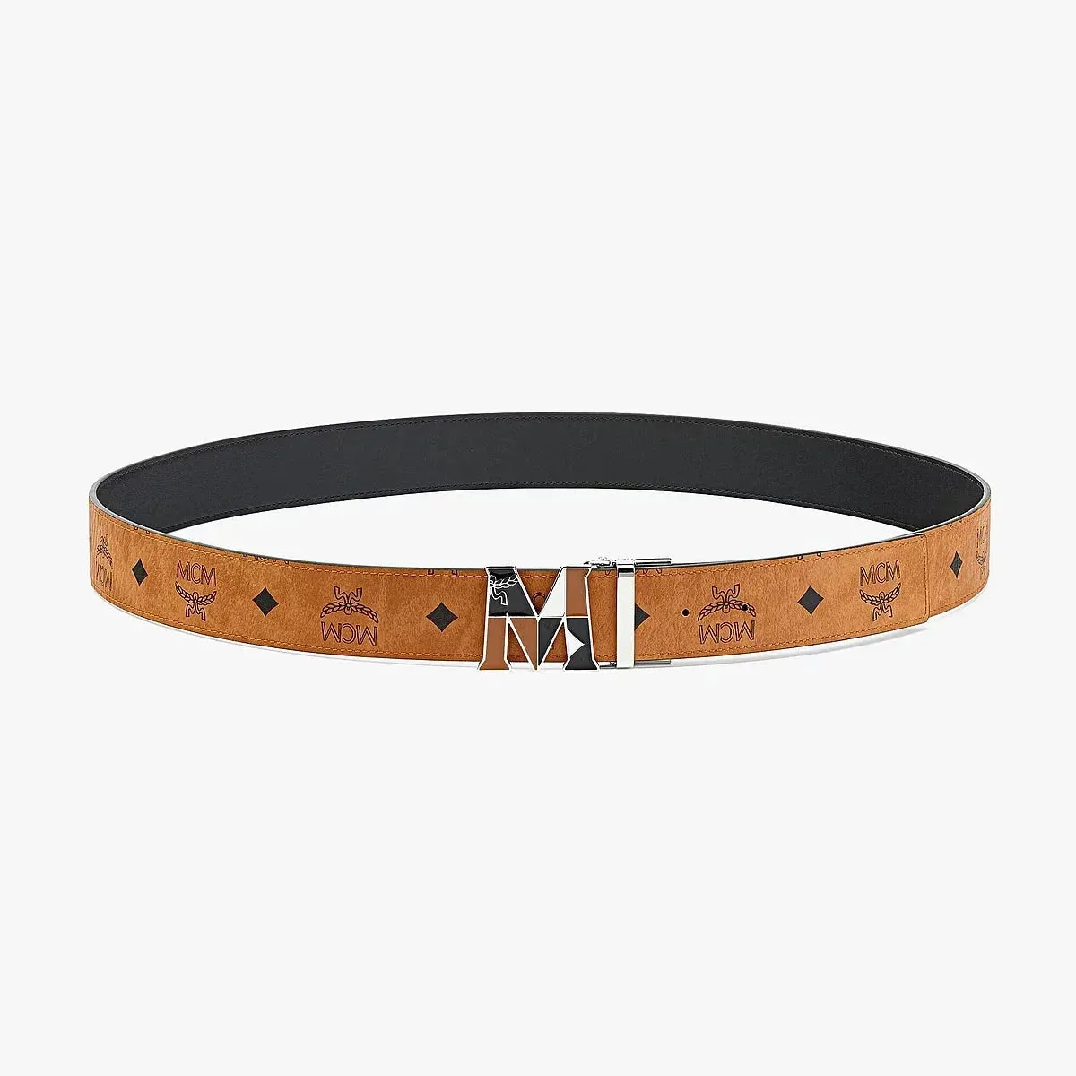 MCM Claus Epoxy M Reversible Belt 1.5” in Visetos