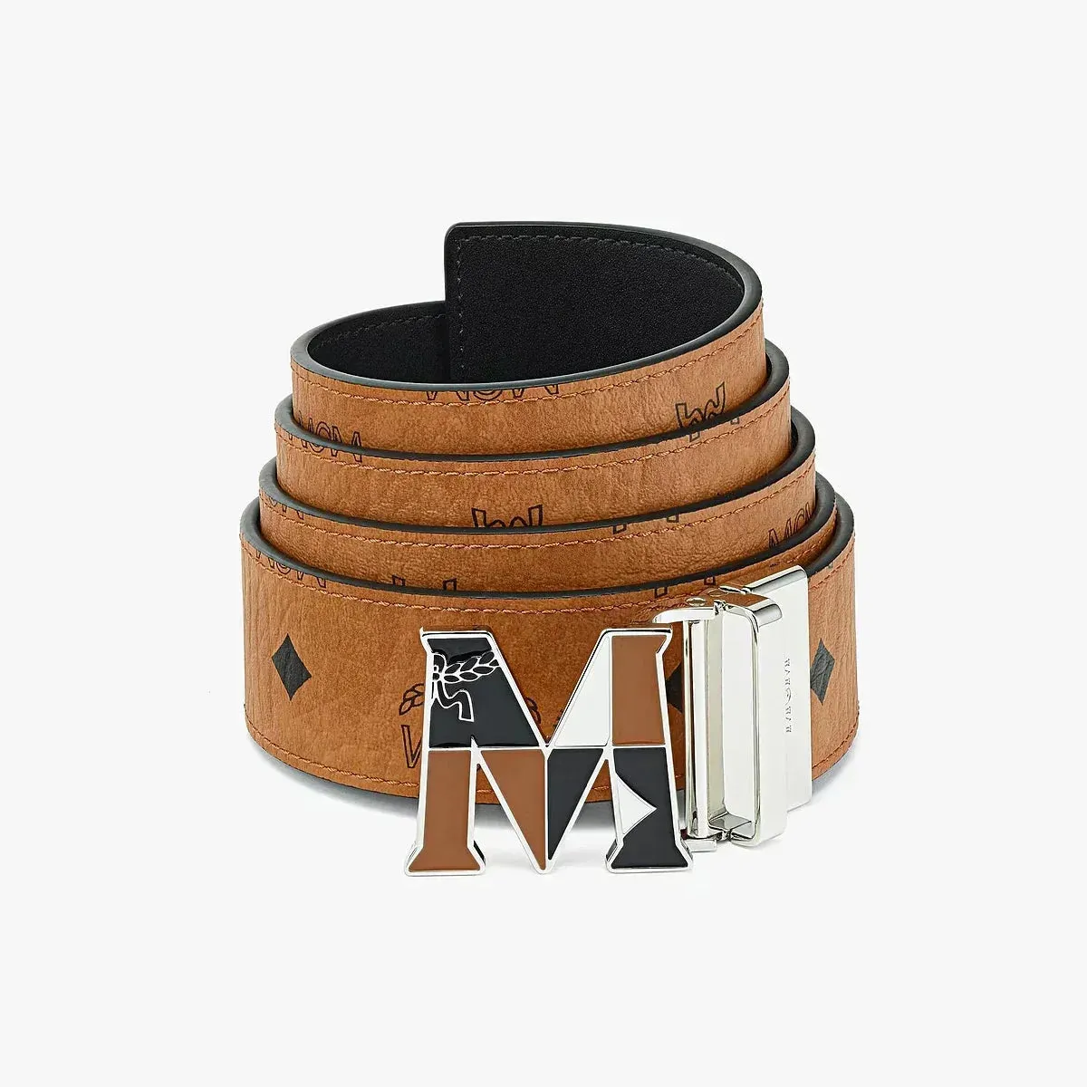 MCM Claus Epoxy M Reversible Belt 1.5” in Visetos