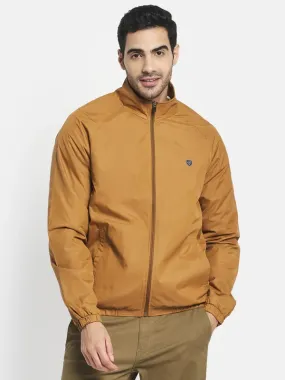 Men Brown Shadow Green Sporty Jacket