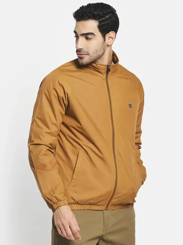 Men Brown Shadow Green Sporty Jacket