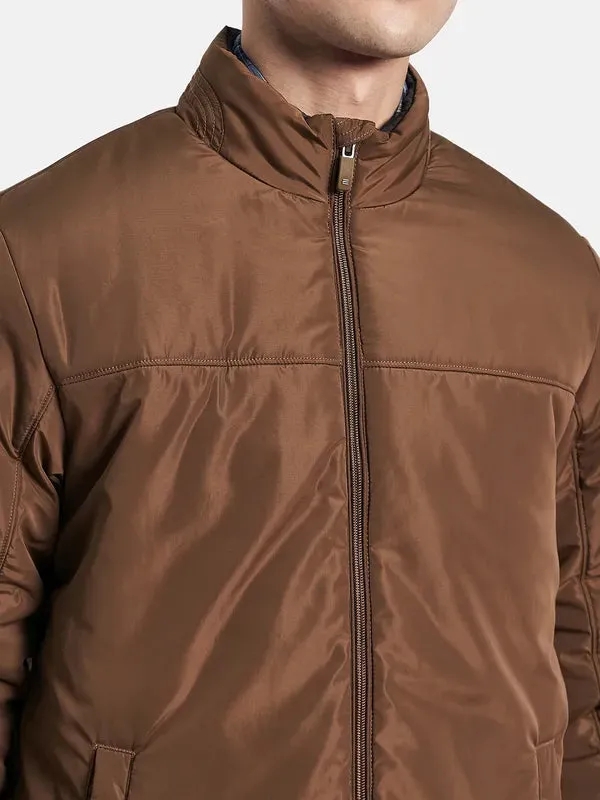 Men Brown Sporty Jacket