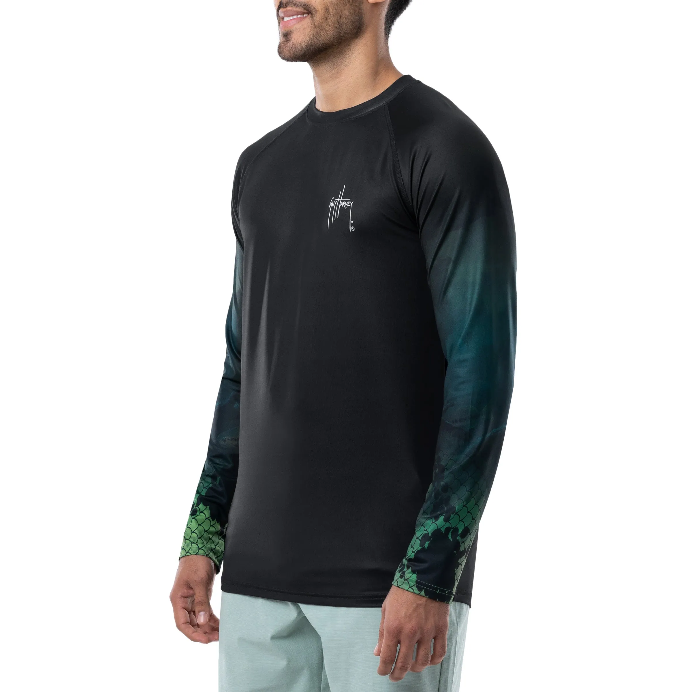 Men's Bass Depths Raglan Long Sleeve Performance Shirt