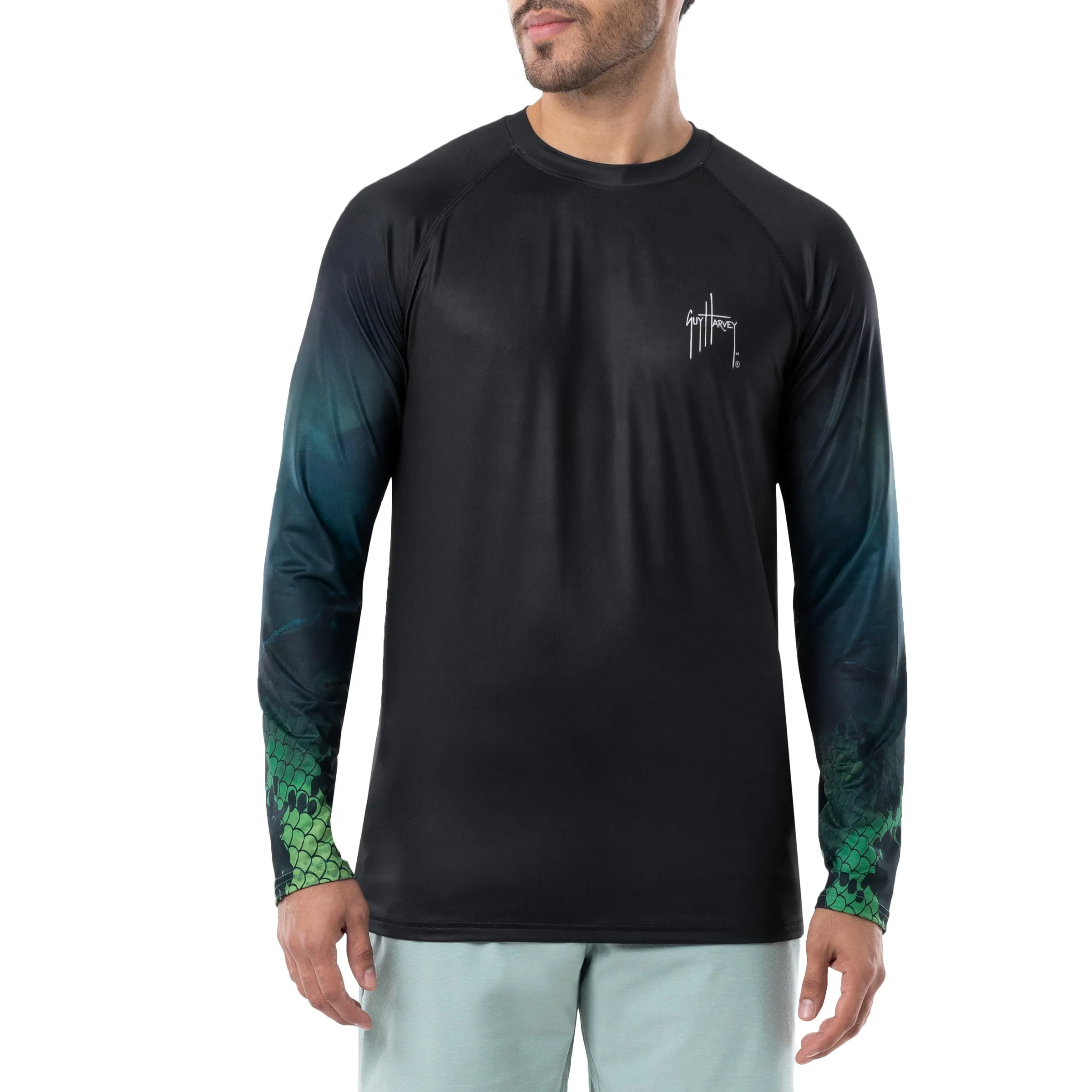 Men's Bass Depths Raglan Long Sleeve Performance Shirt