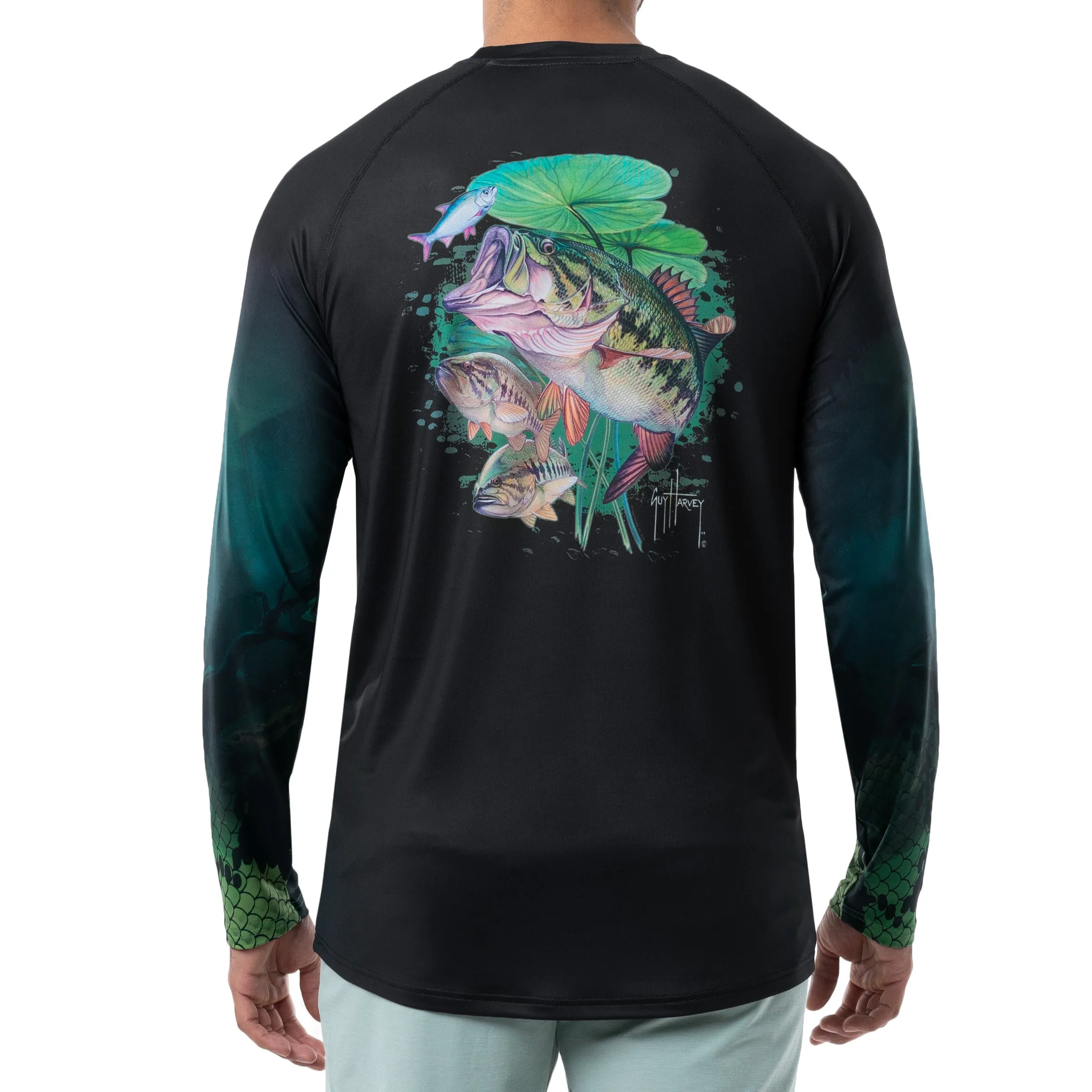 Men's Bass Depths Raglan Long Sleeve Performance Shirt