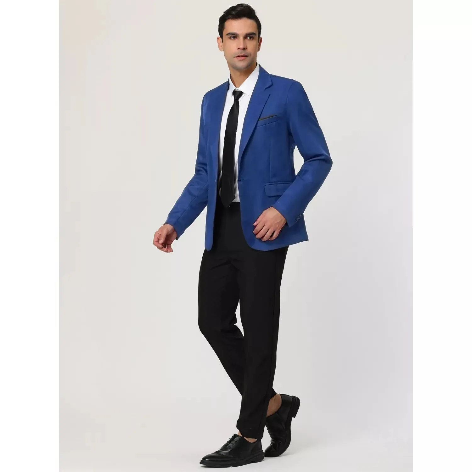 Men's business fitted jacket with one button, business jacket Lars Amadeus