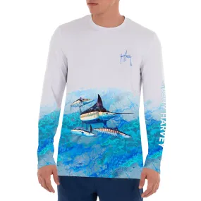 Men's Filtered Light Marlin Realtree Long Sleeve Performance T-Shirt