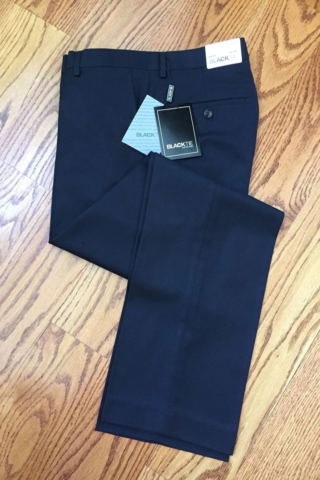 Midnight Navy Luxury Wool Blend Suit Pants