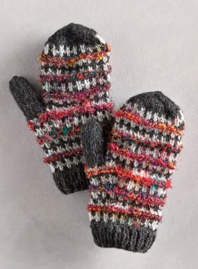 Nepali Sari Mittens