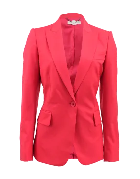 One Button Fitted Blazer