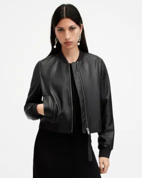 Orten Leather Bomber Jacket