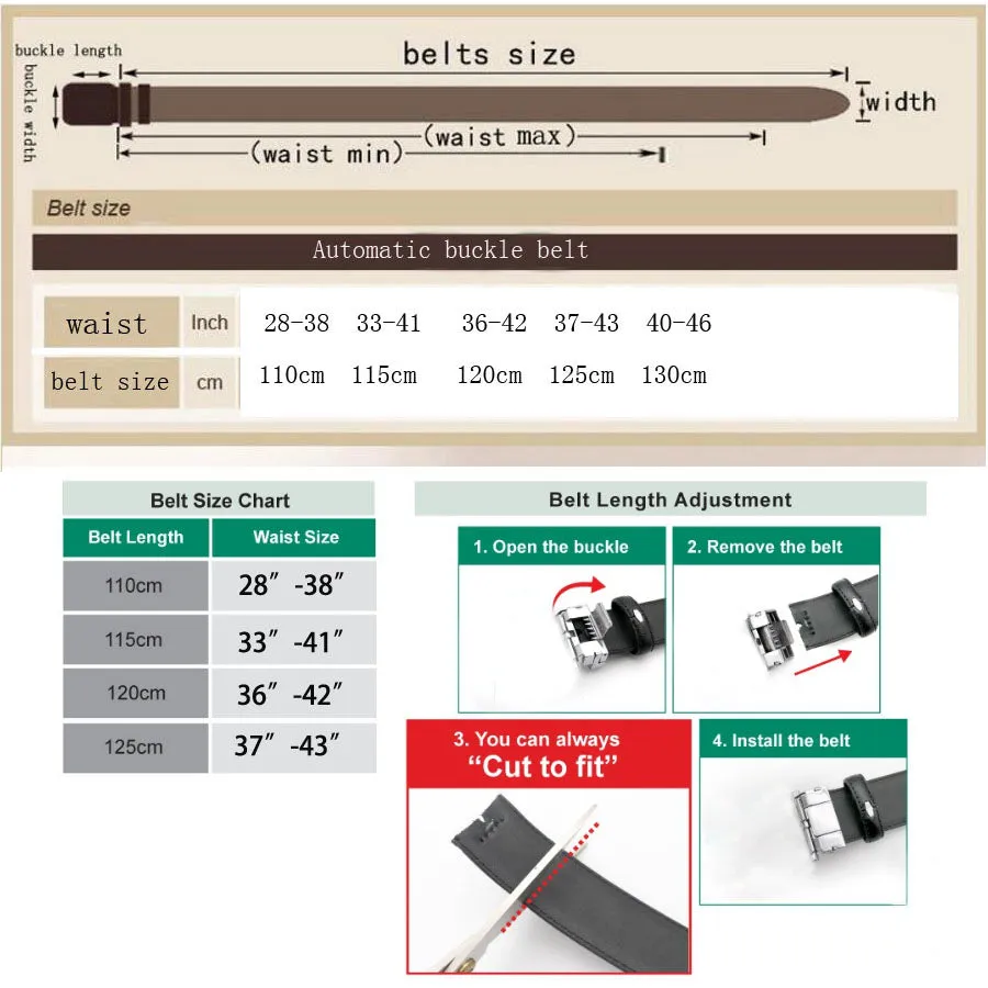 Rectangular Eagle Design Leather Belt