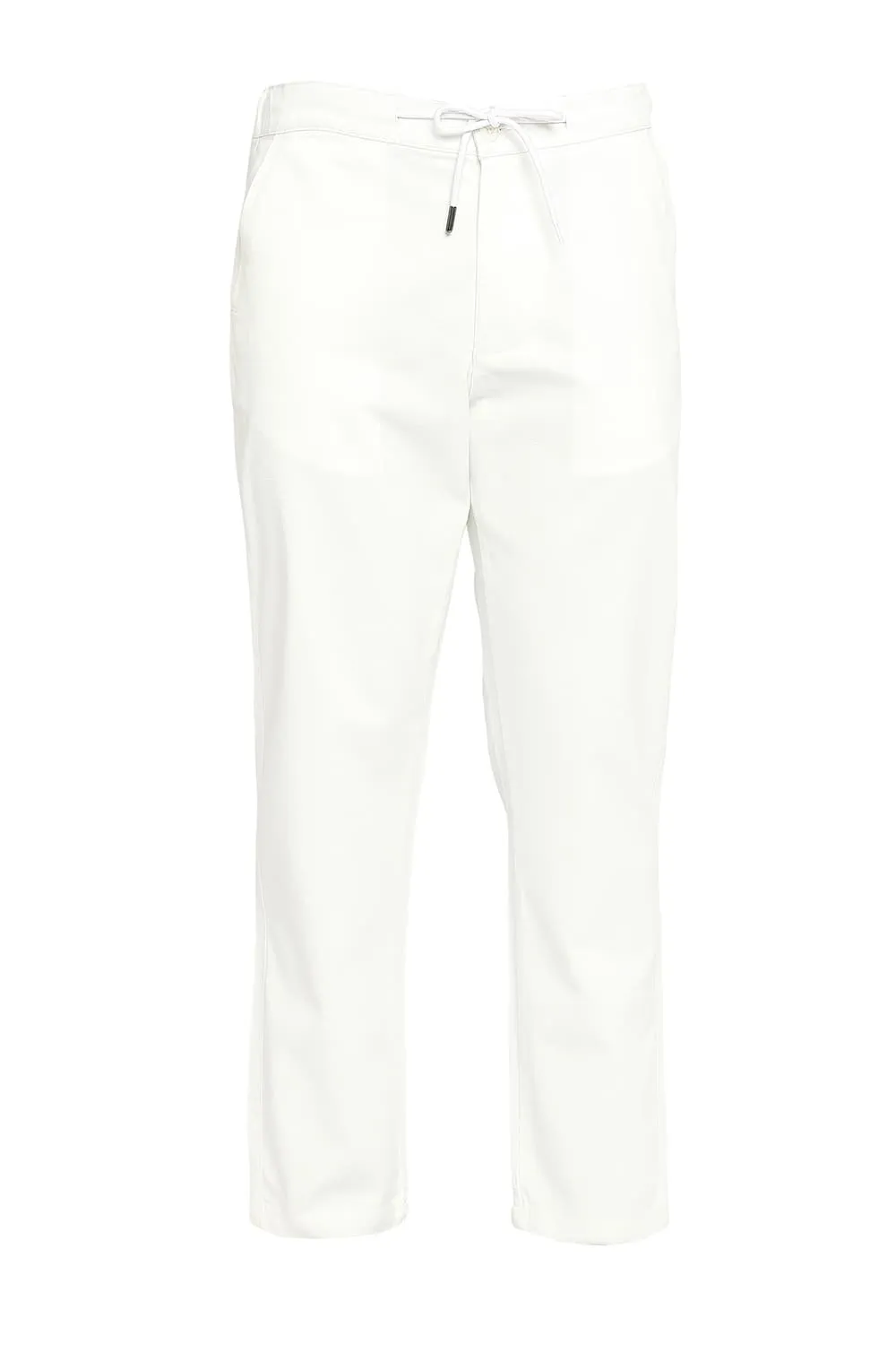 Relaxed Fit Cotton Viscose Stretch Dobby Trousers