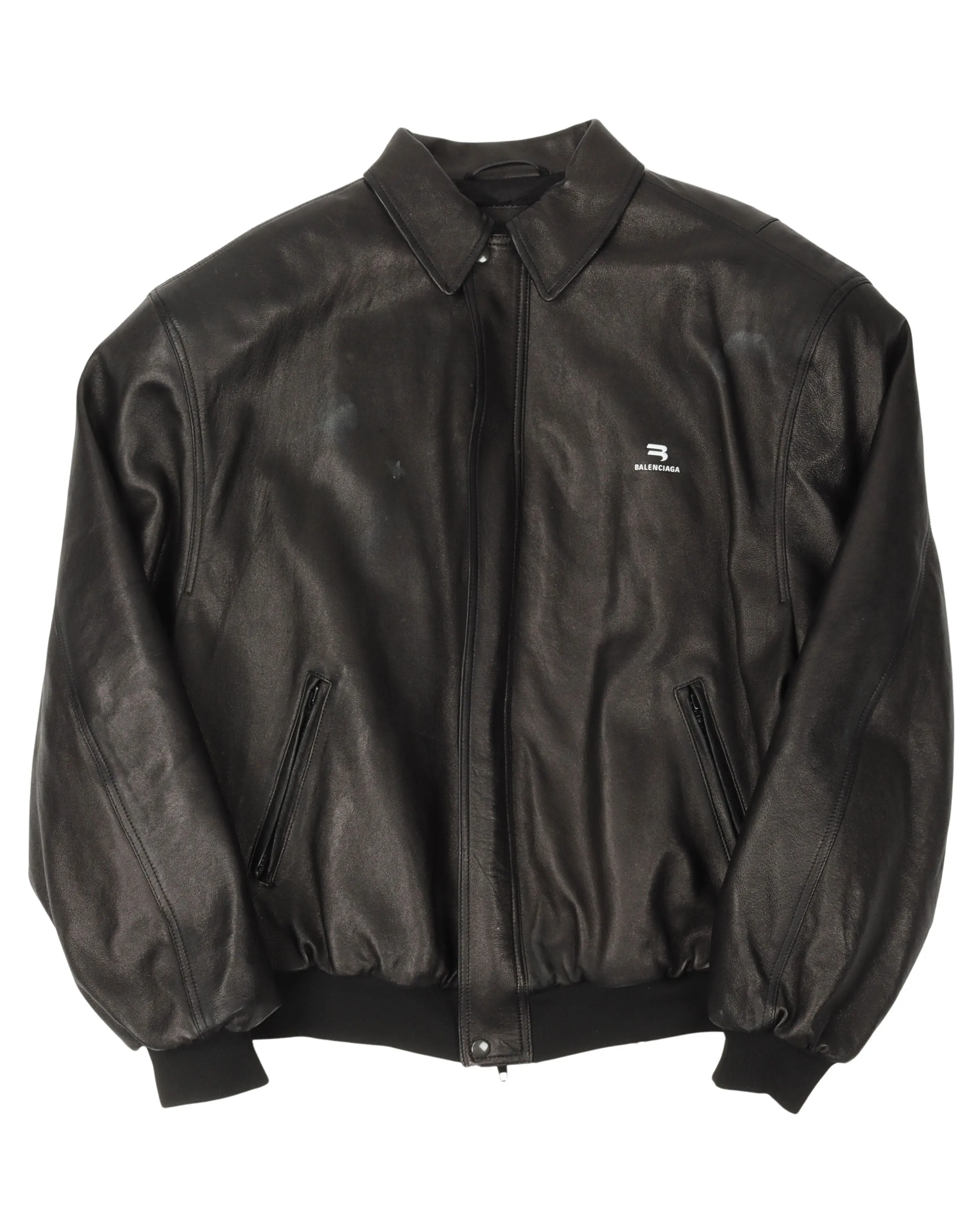 Sporty B Leather Taxi Jacket