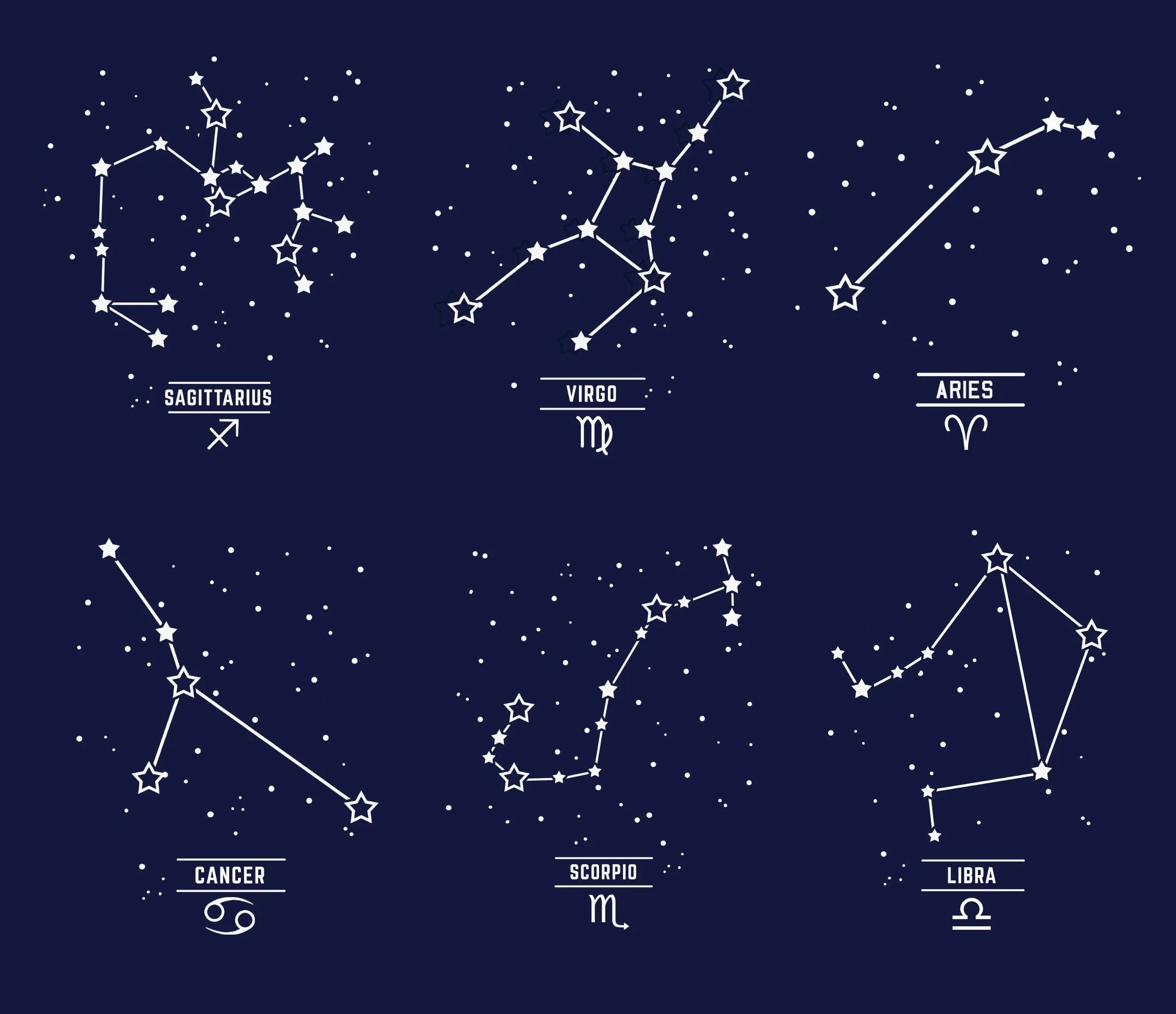 Star Sign Constellation T-Shirts