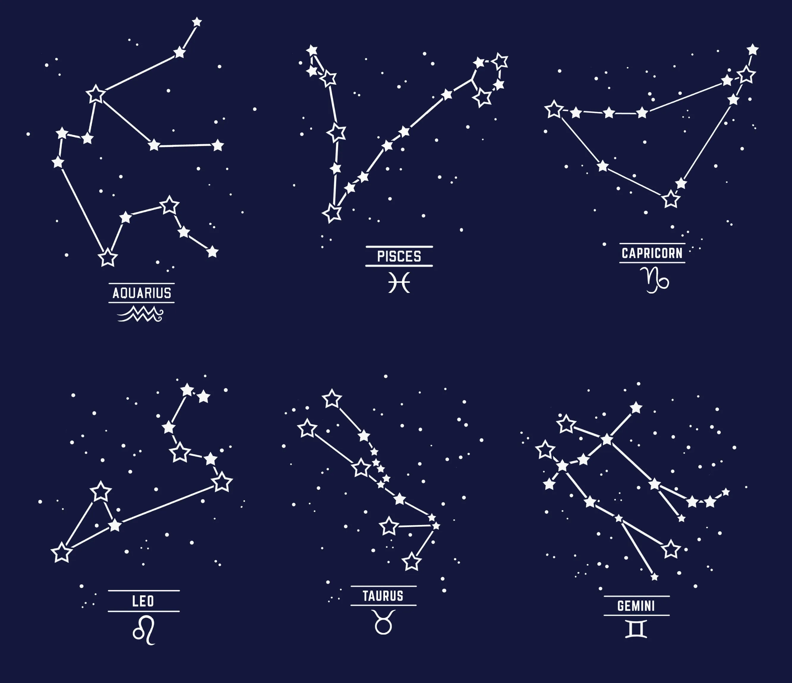 Star Sign Constellation T-Shirts