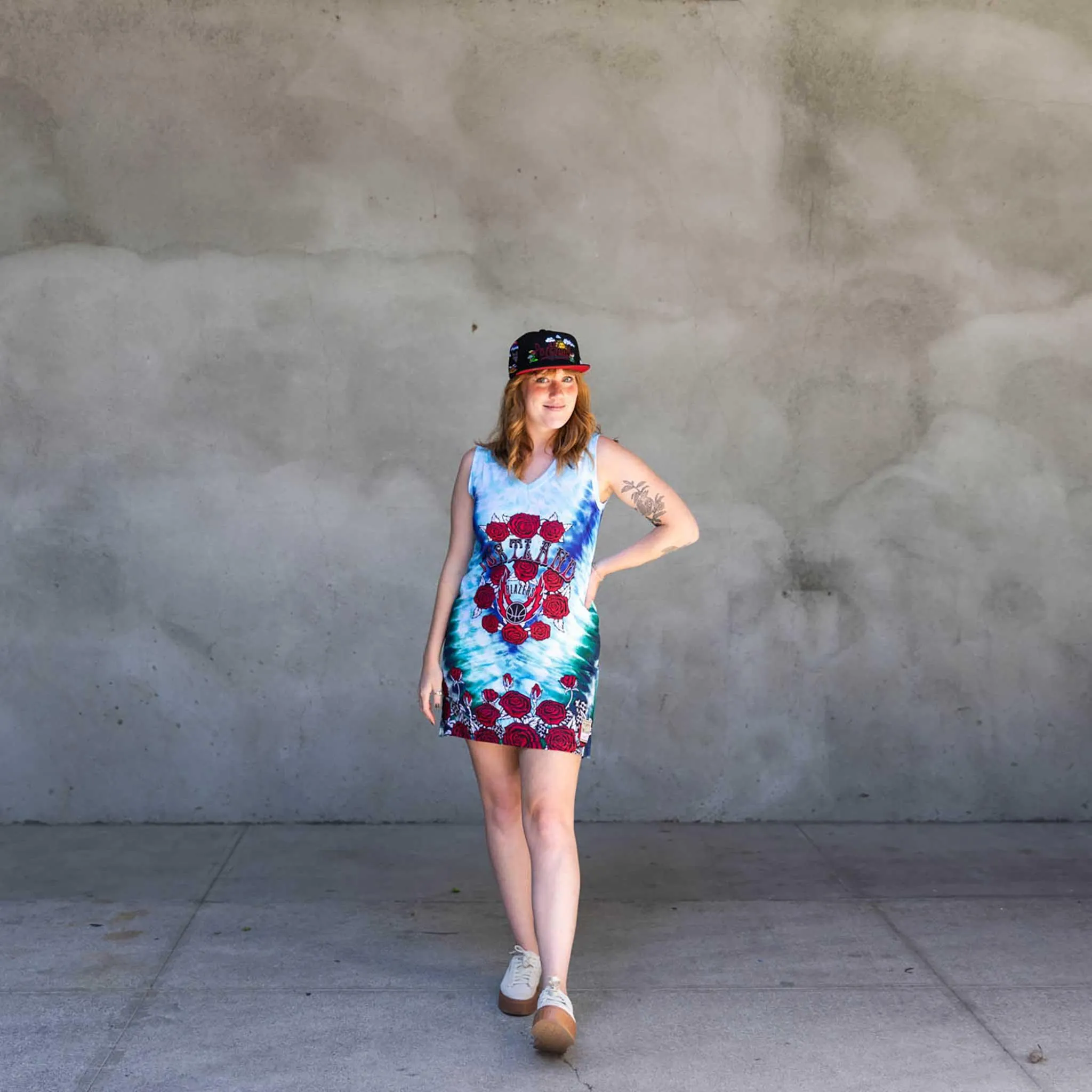 Trail Blazers Mitchell & Ness Women's Psychedelic Tank Dress