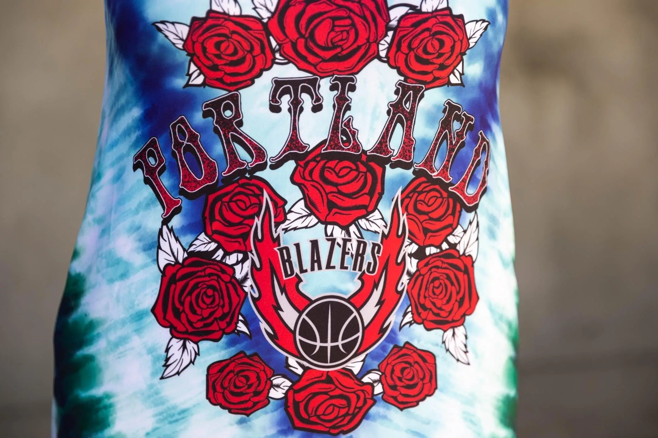 Trail Blazers Mitchell & Ness Women's Psychedelic Tank Dress