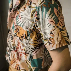 Tropical Hawaiian Shirts - Retro Floral Tee - Relaxed Fit