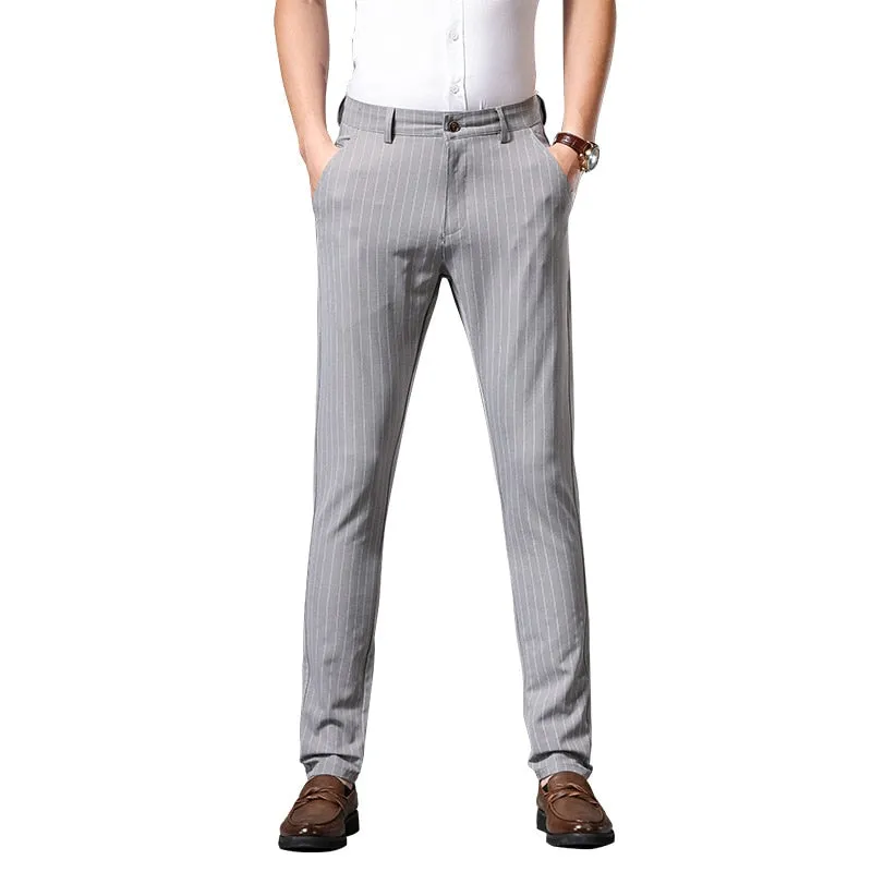 West Louis™ Designer Bamboo Fiber Classic Style Business Pants