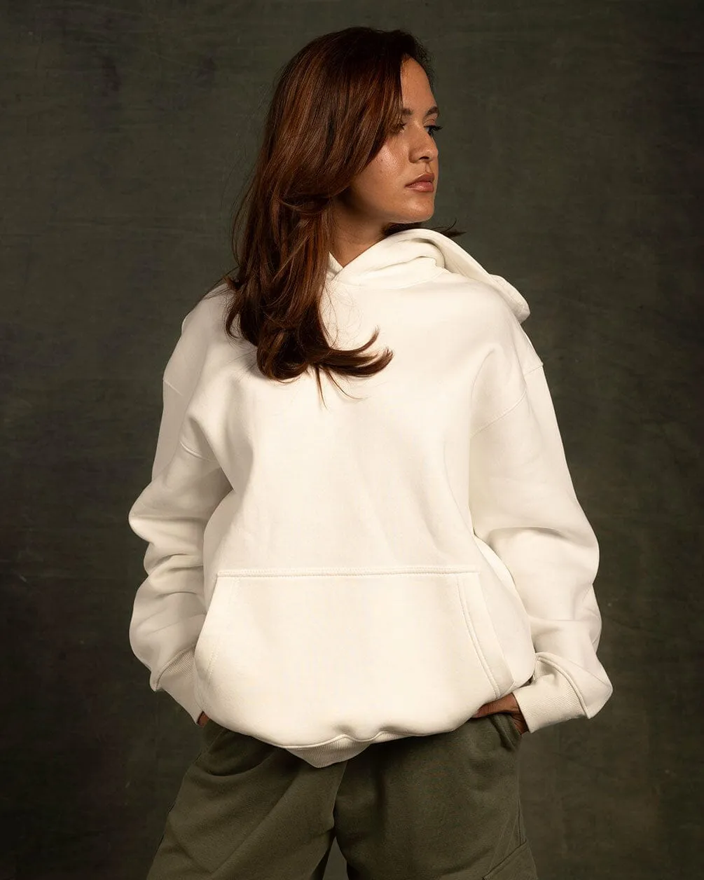 White Basic Hoodie