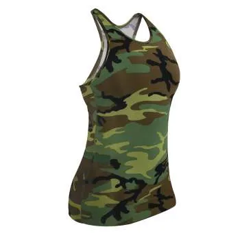 Womens Camo Workout Performance Tank Top