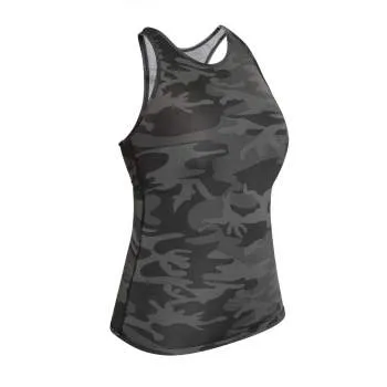 Womens Camo Workout Performance Tank Top