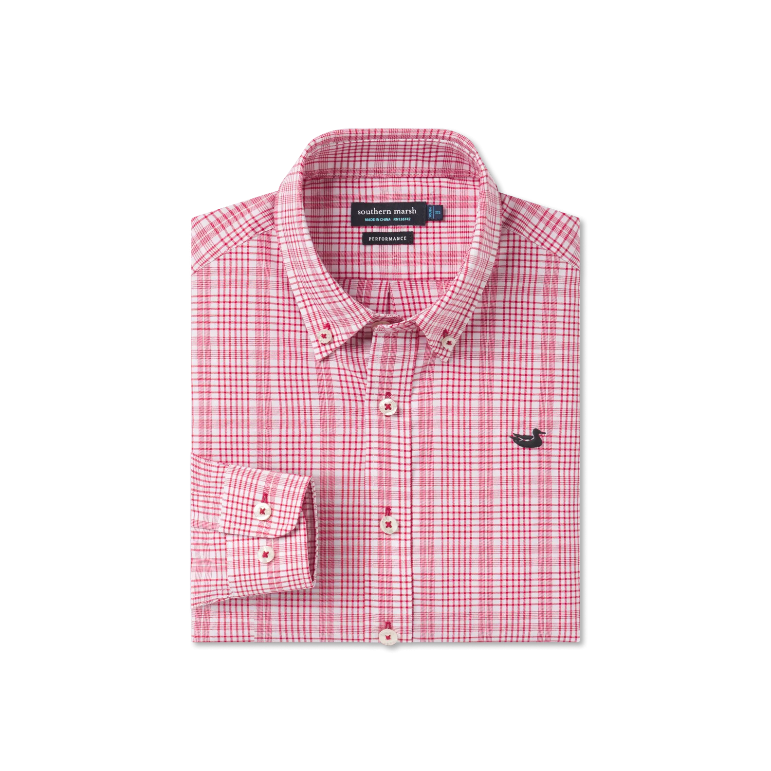 Youth Shenandoah Performance Check Dress Shirt